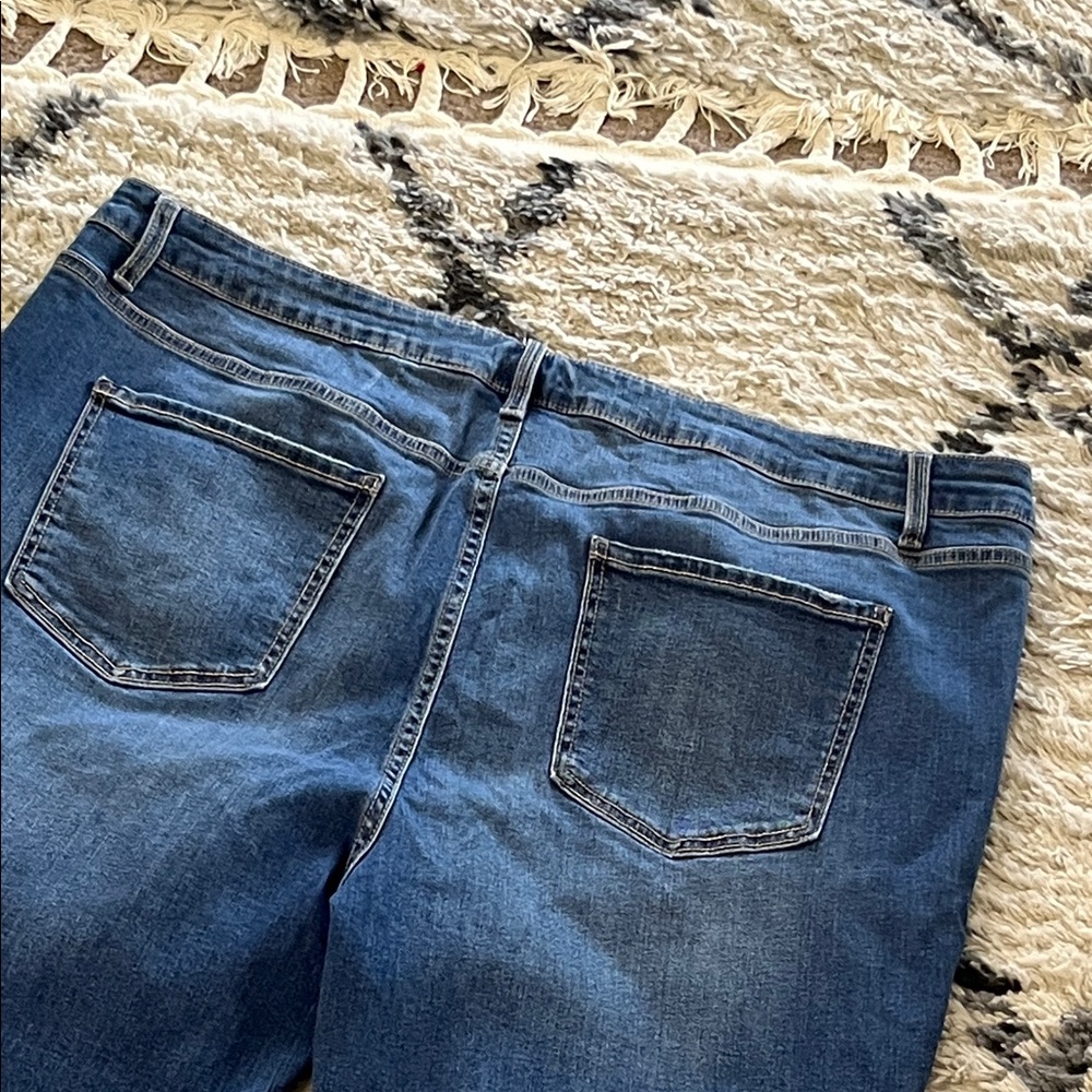 EUC Terra & Sky Women's Boot Cut Jeans - Dark Blue (Size 24) - Picture 6 of 6